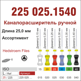 225025.1540- К-ример ,ассорт.N15-N40 6 шт., ДИАСВИСС СА ,Швейцария