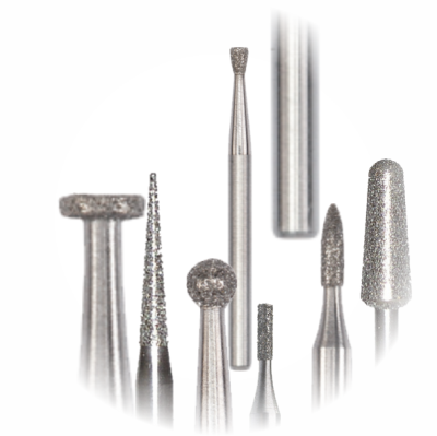 11. Алмазые боры для прямого наконечника